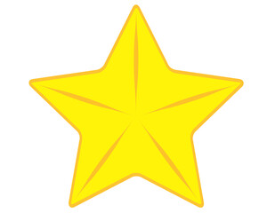 Golden decorated star