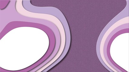 Realistic colorful paper cut background. Abstract soft pink paper poster textured with wavy layers. Topography relief imitation. Loop. - Powered by Adobe