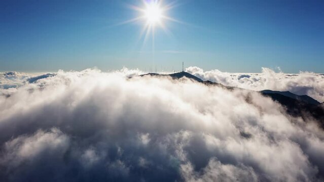 volcan irazu nubes costa rica