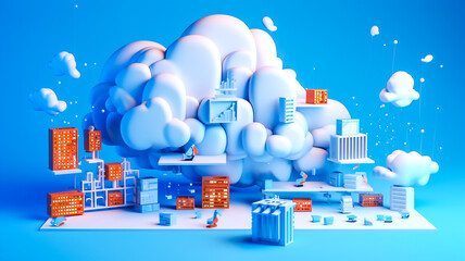 Technologie du cloud dans le monde des entreprises et des affaires - Générative IA