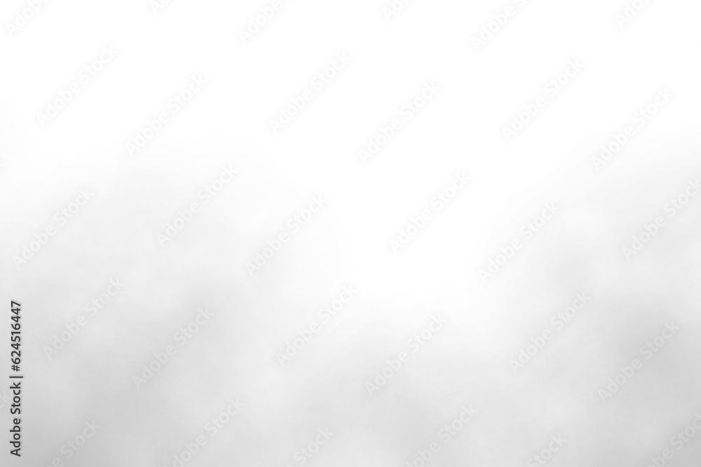 Sticker background of fog or smoke on transparent withe background