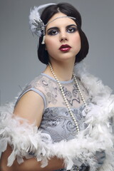 Flapper girl roaring 20s