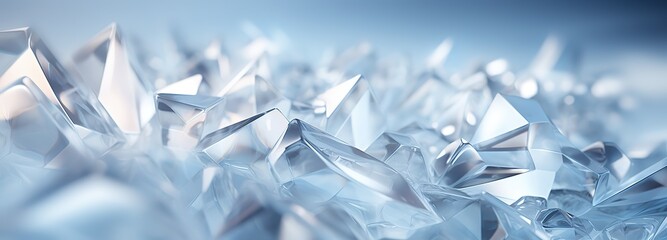 abstract blue blurred crystal background