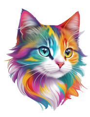 Cat head rainbow
