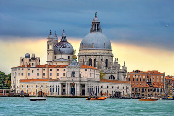 Catholic church of Santa Maria de la Salute in Venice. Italy