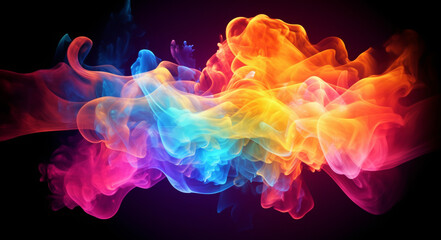Obraz premium colorful smoke background. generative ai