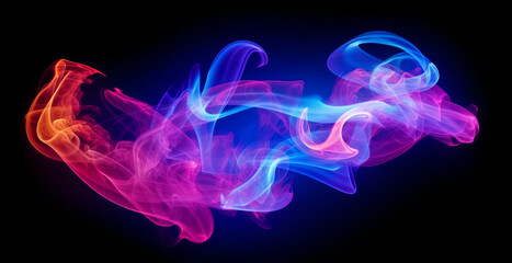colorful smoke background. generative ai