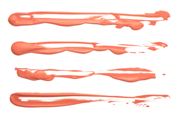 PNG Pink pastel ink color smear brush stroke stain line blot on transparent background.
