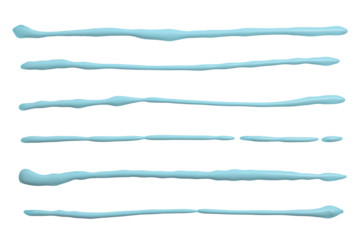 PNG Blue pastel ink color smear brush stroke stain line blot on transparent background.