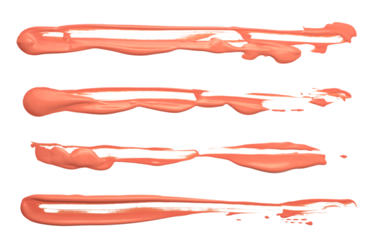 PNG Pink pastel ink color smear brush stroke stain line blot on transparent background.