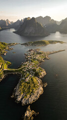 Lofoten Islands (Reine) from above.