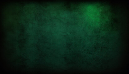 Dark Green Wall Textured Background