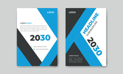 Abstract corporate book cover template for annual report, magazine, booklet,