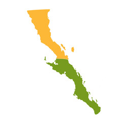 Baja california map