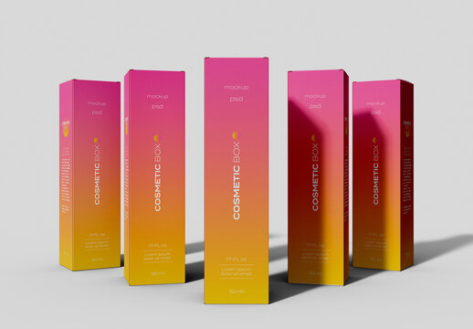  Vertical Boxes Mockup