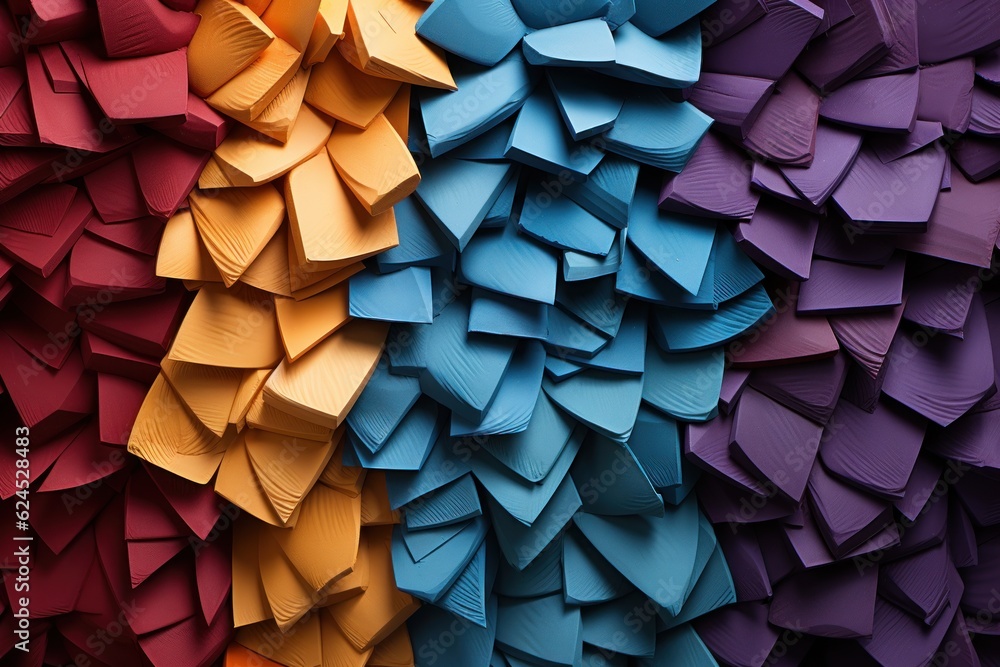 Poster abstract background with colorful shapes ai generated