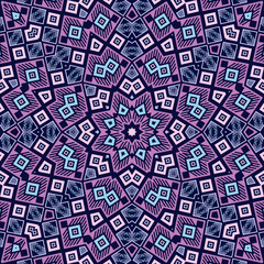 Creative geometric endless ornament vector design. Funky bandana motif. Tribal