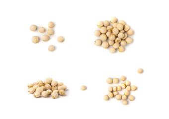 Cherry Stones Isolated, Cherry Core Pile Closeup, Sweet Fruit Kernels, Cherries Pits, Dry Prunus Avium Seeds