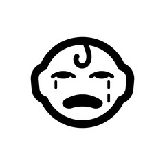 Baby crying icon