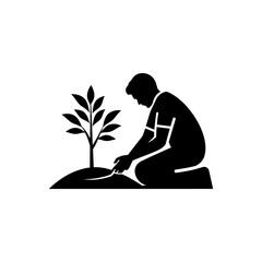 Tree planting icon