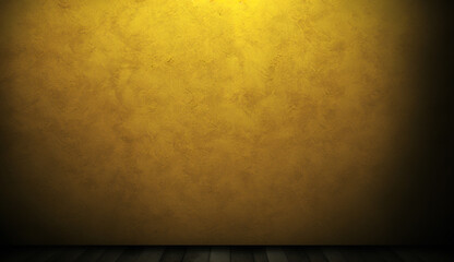 Dark Yellow Smooth Wall Textured Background