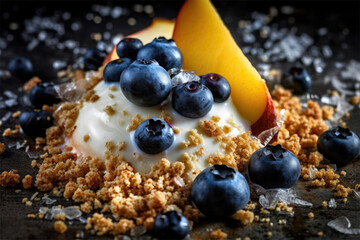 Peach-Blueberry-Muesli, Generative AI