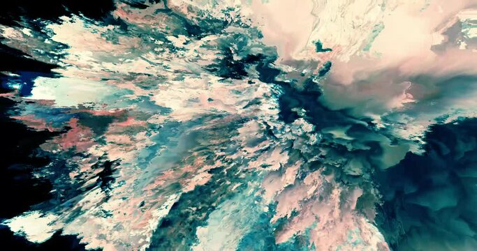 Digital deformation animation, glitched retro-futuristic science fiction. Step into the Realm of Animated Psychedelia: Ignite Visual Rapture!