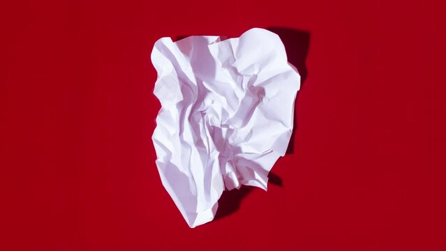 Paper lump becomes clean sheet
