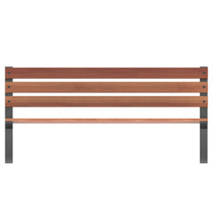 3D rendering illustration of a park bench