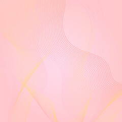 Abstract background with wavy lines in pink colors. Vector illustration.