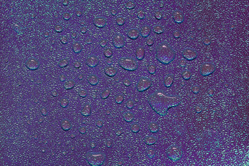 ホログラムシート上の水滴