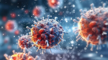 Dangerous virus particles in the air