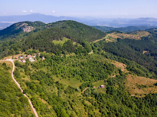 Naklejka na ściany i meble Landscape of Erul mountain near Kamenititsa peak, Bulgaria