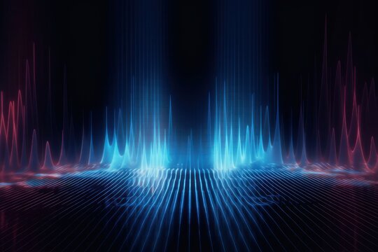 Abstract Sound Waves, AI and the Evolution of Music & Sounds Illustrated 