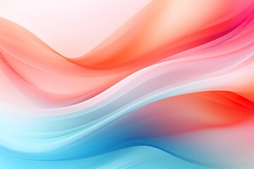 Abstract background. Colorful twisted shapes in motion. Digital art for poster, flyer, banner background or design element. Soft textures on pastel background