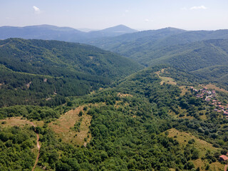 Fototapeta premium Landscape of Erul mountain near Kamenititsa peak, Bulgaria