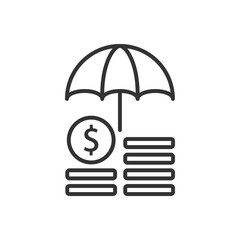 Business Insurance Icon - Investment Insurance Icon