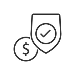 Business Insurance Icon - Investment Insurance Icon