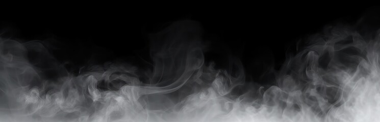 Fototapeta premium Smoke on black background. Generative AI