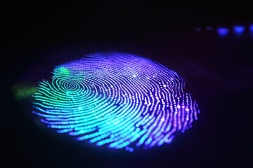 Fingerprint Verification in Glowing UV-Light 