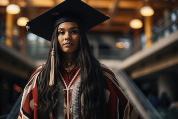 A graduate at the graduation party