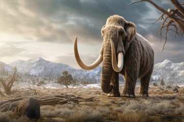 Mammoth in the mountains