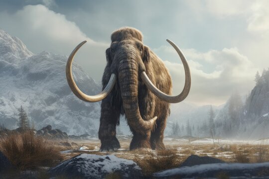 Mammoth in the mountains