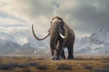 Mammoth in the mountains