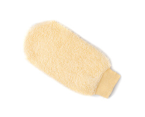 Bath Glove, Natural Beige Wash Mitt for Spa, Massage, Healthy Skin, Shower Glove