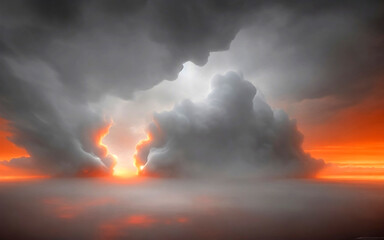 epic clouds. AI generative