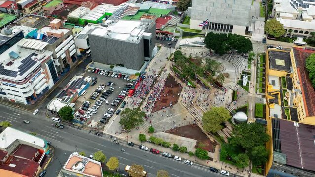 SAN JOSE COSTA RICA DRONE HYPERLAPSE
