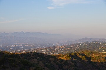 Sunset from the Santa Monica Mountains in Los Angeles