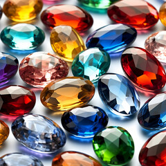 Fototapeta premium colorful glass gems