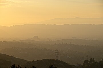 Sunset from the Santa Monica Mountains in Los Angeles